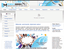 Tablet Screenshot of maturskiradovi.net